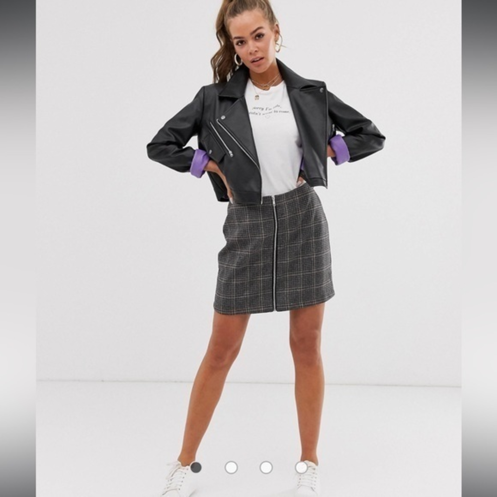 Brave Soul London Bailey Mini‎ Skirt Checker